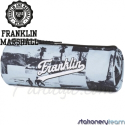 2018 Stationery Team Кръгъл несесер Franklin Marshall 00913 Blue 2018 Stationery Team Кръгъл несесер Franklin Marshall 00913 Blue